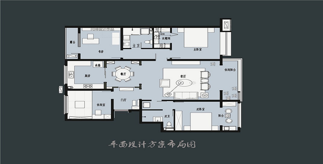 青竹雅苑170坪新中式風(fēng)格，秦皇島裝修效果圖